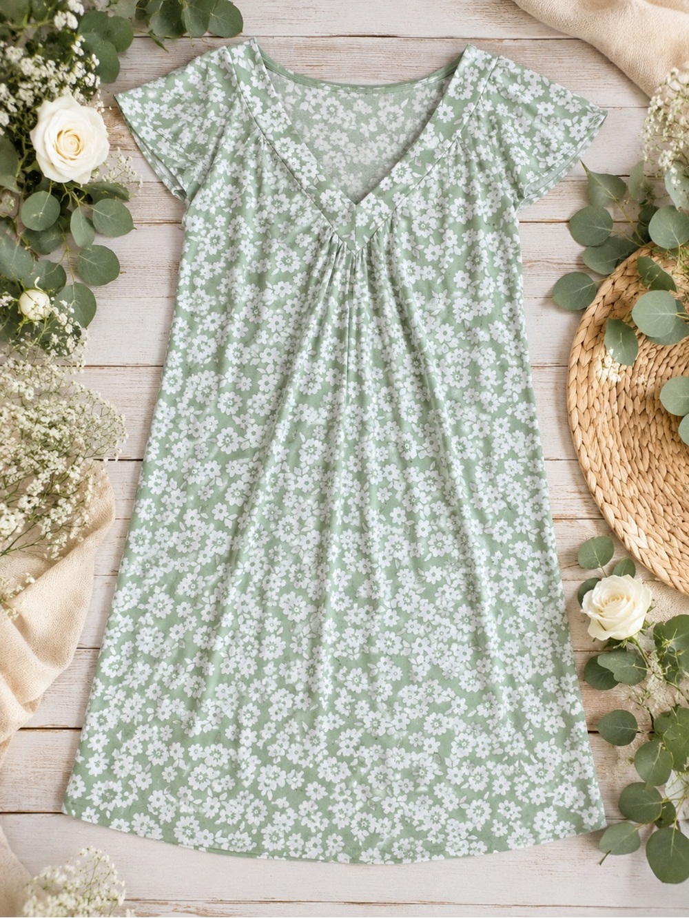 New LuLaRoe Chaylin Ruffle Sleeve Floral Dress – Size XXS